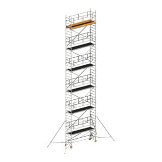 Layher Fahrgerüst Uni Standard P2 SAFETY PLUS Doppelgeländer Gerüststützen 11,2m Höhe