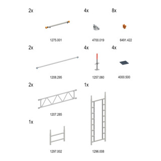 Layher Fahrgerüst Uni Standard Treppen-Kit Typ 1601191 SH 3,15 m AH 5,15 m