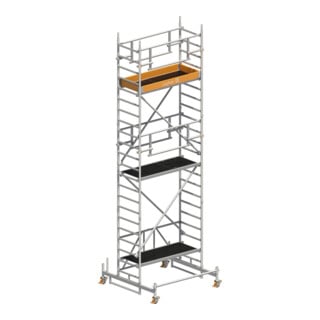 Layher Fahrgerüst Zifa P2 SAFETY PLUS Doppelgeländer 4,76m SH 6,76m AH