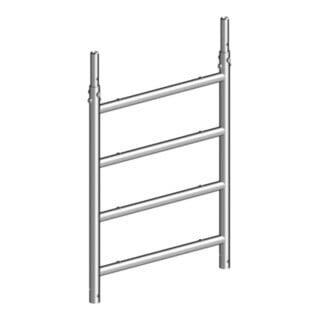 Layher Hängeleiter 75/4 Sprossen Aluminium rutschfest