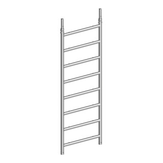 Layher Hängeleiter 75/8 Sprossen aus Aluminium rutschsicher