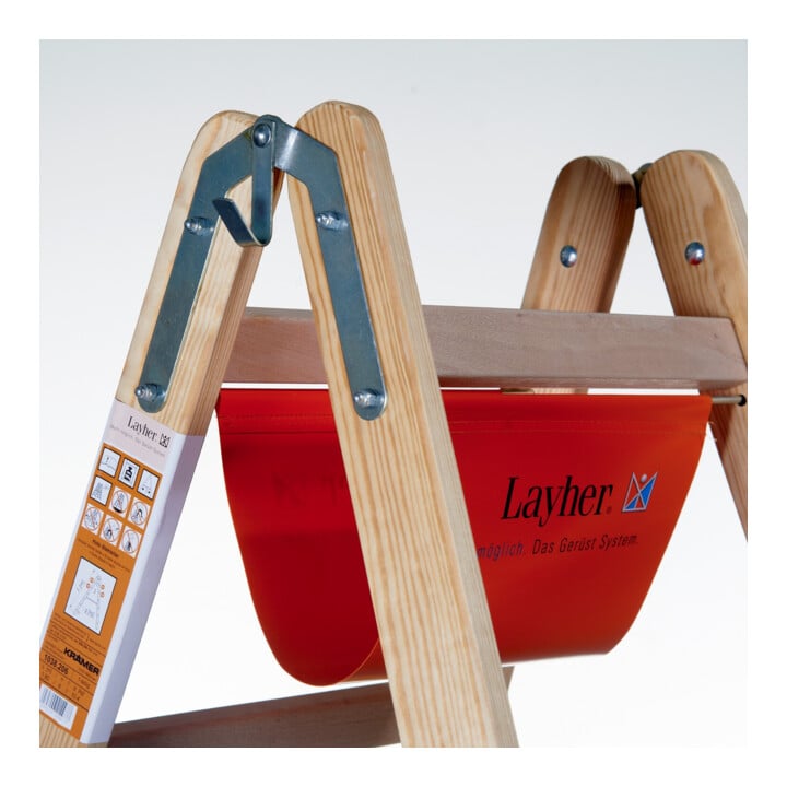 Layher Holzstehleiter 1038 2x4 Sprossen