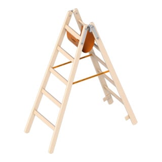 Layher Holzstehleiter 1038 2x5 Sprossen