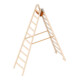 Layher Holzstehleiter 1053 2x10 Sprossen Ö-Norm Z1501