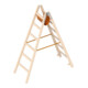 Layher Holzstehleiter 1053 2x6 Sprossen Ö-Norm Z1501