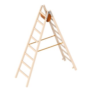 Layher Holzstehleiter 1053 2x8 Sprossen Ö-Norm Z1501