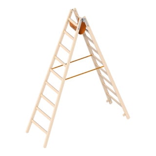 Layher Holzstehleiter 1053 2x9 Sprossen Ö-Norm Z1501