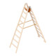 Layher Holzstehleiter 1053 2x9 Sprossen Ö-Norm Z1501