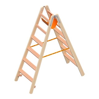 Layher Holzstehleiter 2x7 Stufen