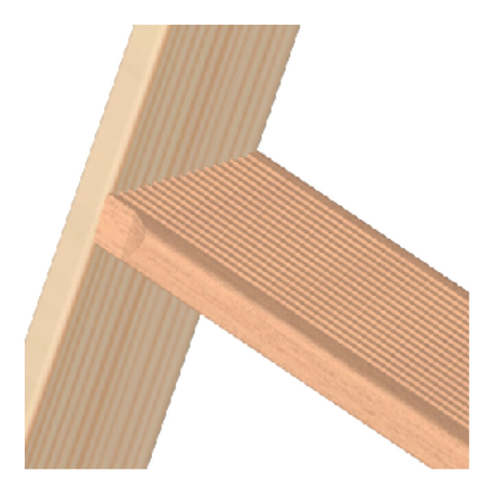 Layher Holzstehleiter 2x9 Stufen