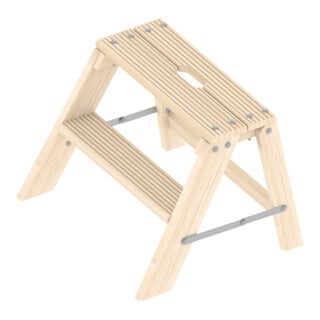 Layher Holzstufentritt klappbar 1055 2 Stufen