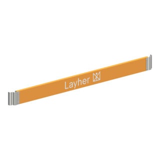 Layher Längs-Bordbrett Staro 1,95 m orange Holz