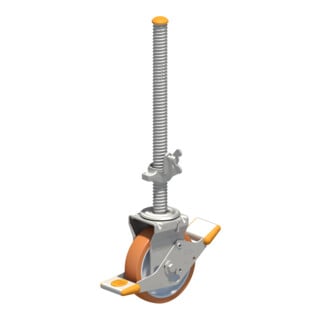 Layher Lenkrolle 700 Ø 200mm Polyurethan-Belag