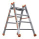 LAYHER Marchepied lourd 4 marches hauteur plateforme 950 mm alu. accessible des deux côtés