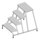 Layher Maschinentritt 1075 4 Stufen Aluminium rutschfest