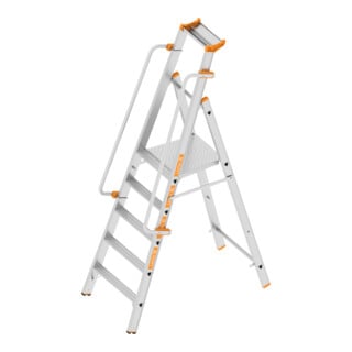 Layher Plattformleiter TOPIC 1074.5 5 Stufen konisch