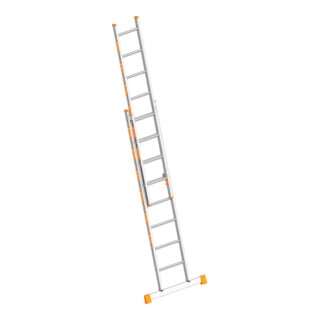 Layher Schiebeleiter TOPIC 1035 2x8 Sprossen mit Traverse