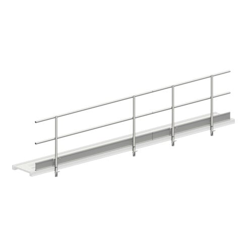 Layher Seitenschutz Dreiteilig Alu-Steg 600 5,2 m einseitig