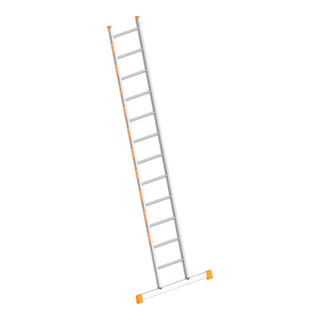 Layher Sprossenanlegeleiter TOPIC 1054 12 Sprossen mit Traverse