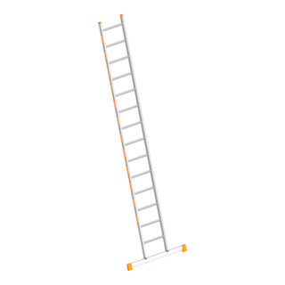 Layher Sprossenanlegeleiter TOPIC 1054 14 Sprossen mit Traverse