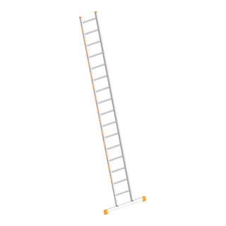 Layher Sprossenanlegeleiter TOPIC 1054 16 Sprossen mit Traverse
