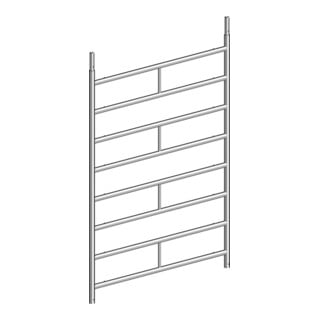 Layher Standleiter 150/8 Aluminium rutschsicher Sprossen