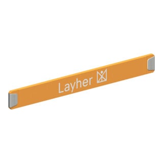 Layher Stirn-Bordbrett 1,44 m orange Holz