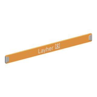 Layher Stirn-Bordbrett Staro orange 1,44 m