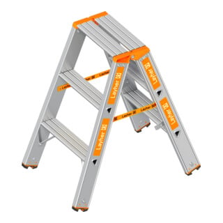 Layher Stufenstehleiter TOPIC 1043 2x3 Stufen