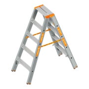 Layher Stufenstehleiter TOPIC 1048 2x4 Stufen eloxiert