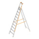 Layher Stufenstehleiter TOPIC 1064 10 Stufen einseitig begehbar