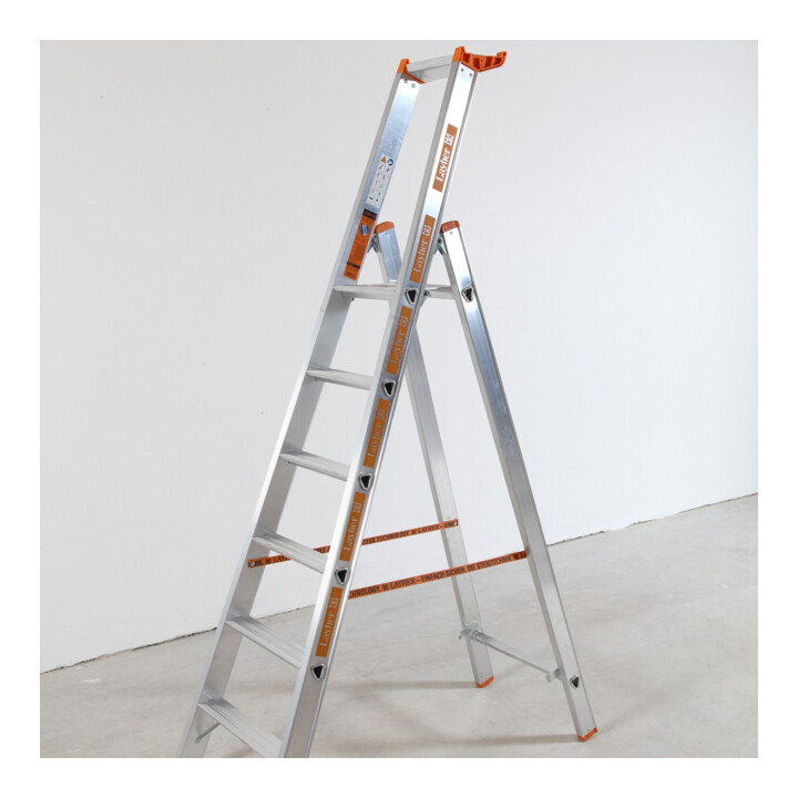 Layher Stufenstehleiter TOPIC 1064 10 Stufen einseitig begehbar