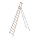 Layher Stufenstehleiter TOPIC 1064 12 Stufen einseitig begehbar