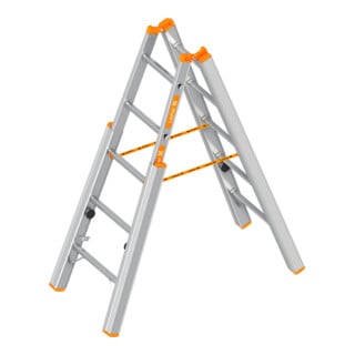 Layher Treppenstehleiter TOPIC 1061 2x5 Sprossen