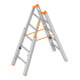Layher Treppenstehleiter TOPIC 1061 2x5 Sprossen