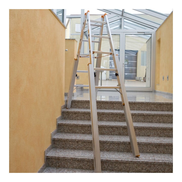 Layher Treppenstehleiter TOPIC 1061 2x6 Sprossen
