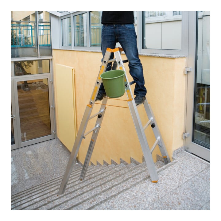 Layher Treppenstehleiter TOPIC 1061 2x6 Sprossen