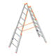 Layher Treppenstehleiter TOPIC 1061 2x7 Sprossen