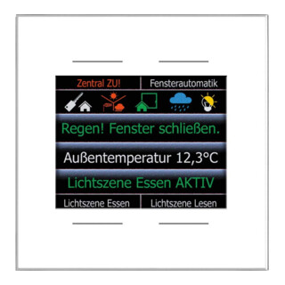 LCN Glas-Farbdisplay GT4DW 2,8Z 4Ta. Temp.Sensor ws