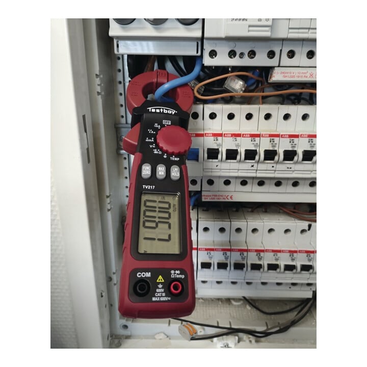 Leckstromzange TV 217 Messber.1µA – 150A(AC) Zangenöffnung 27mm TESTBOY