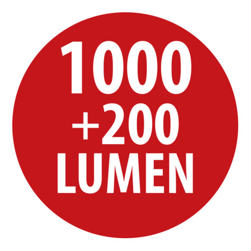 LED Akku-Handleuchte HL 1000 A, IP54, 1000+200lm