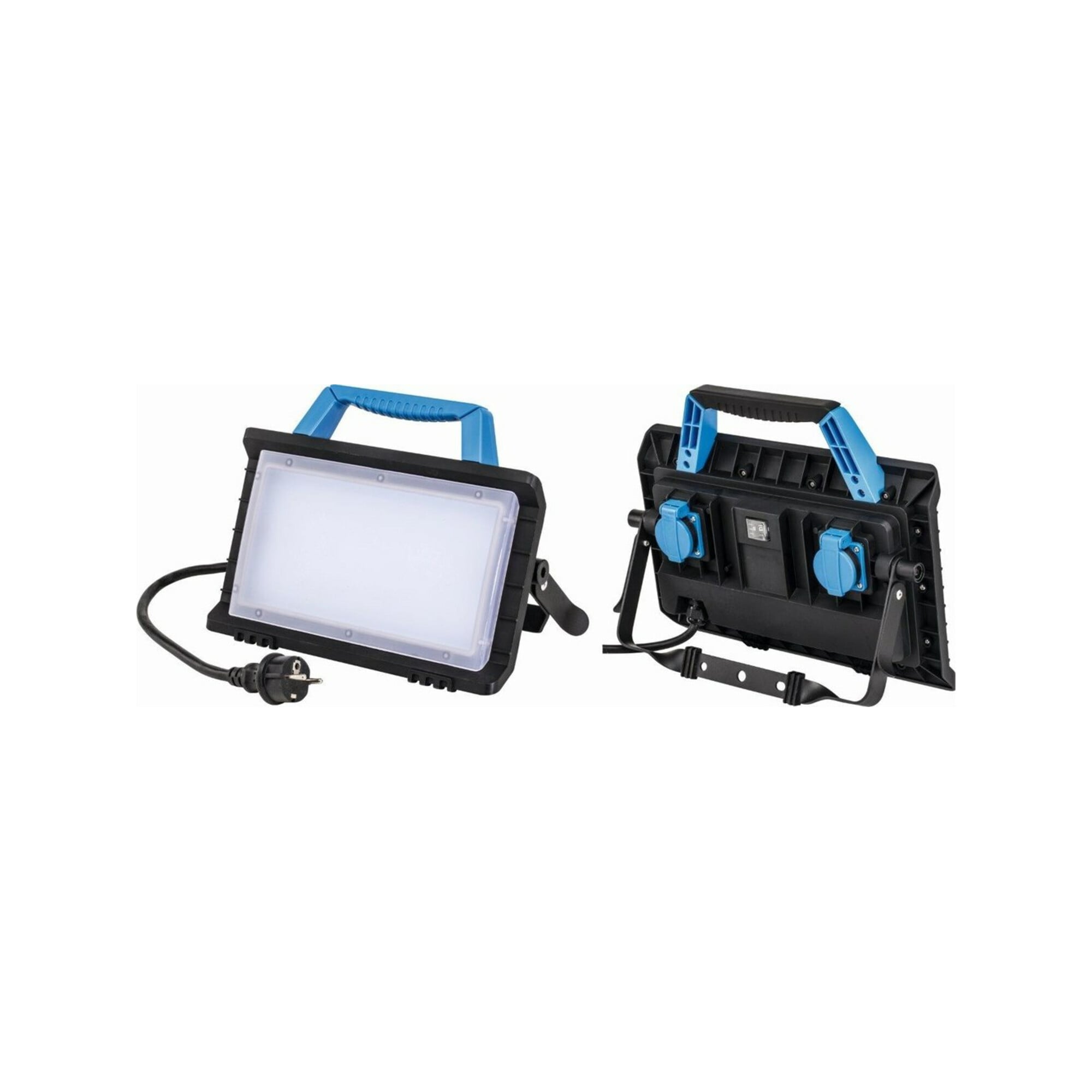 LED Arbeitsleuchte 45W "Optiline" IP54 m. 2x Schukodose m. 3m Anschlußkabel ; as - Schwabe