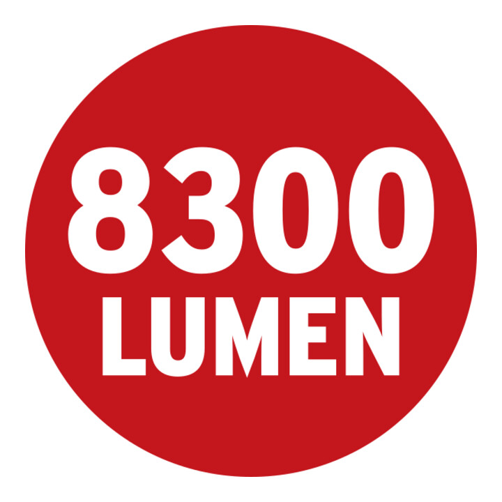 LED bouwspot DINORA 8060 IP54 5m H07RN-F 3G1,5 8300lm met stekkerdoos