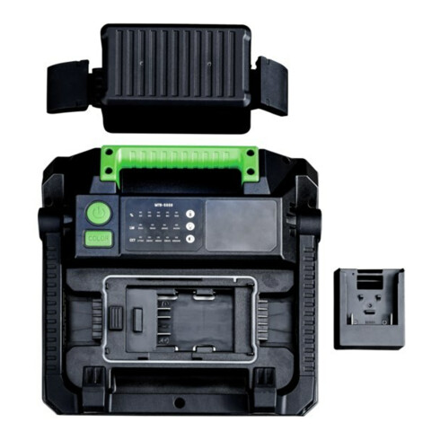 LED-Lichtstrahler Taurus MultiBattery 5.000Lm mit verschiedene Adapter