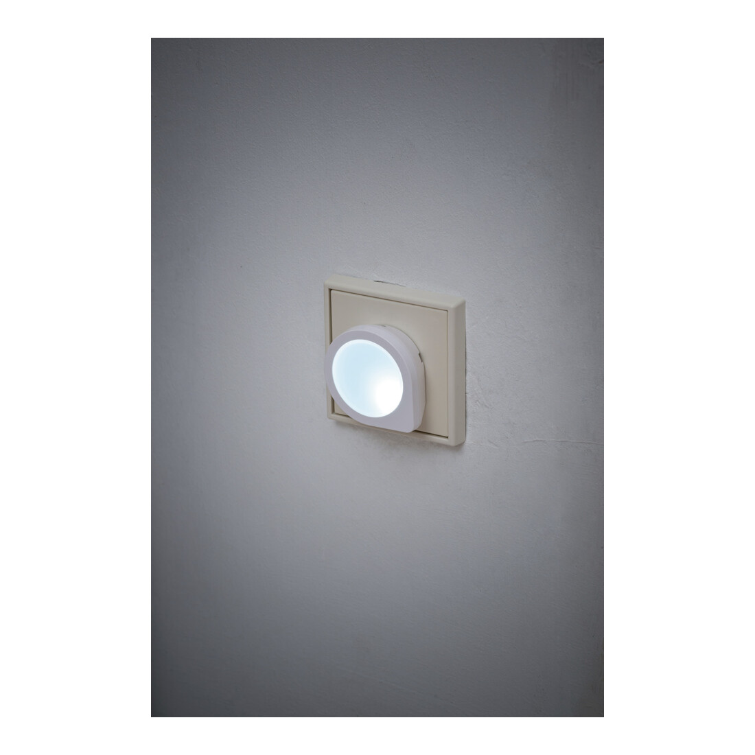 LED nachtlamp NL 01 QD wit met schemersensor