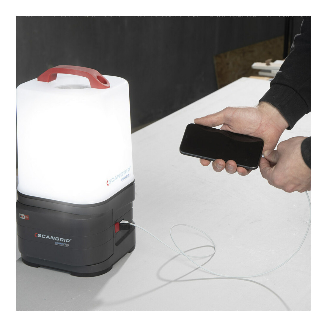 LED-Strahler AREA 10 CONNECT 84 W 1000-10000 lm IP65 SCANGRIP