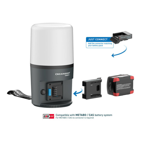 LED-Strahler AREA 6 CONNECT 54 W 3000-6000 lm IP65 SCANGRIP