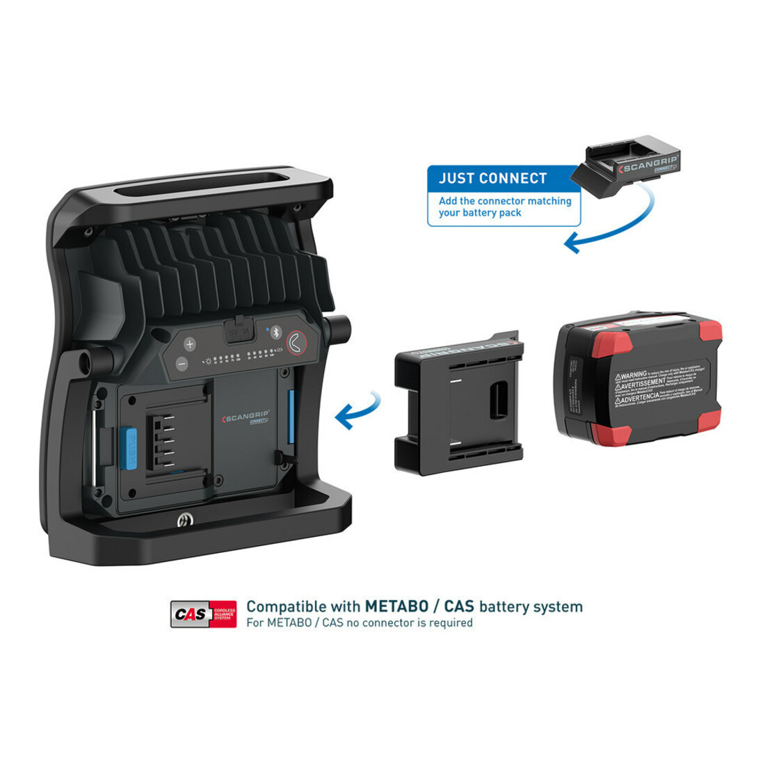 LED-Strahler NOVA 4 CONNECT 30 W 400-4000 lm IP65 SCANGRIP