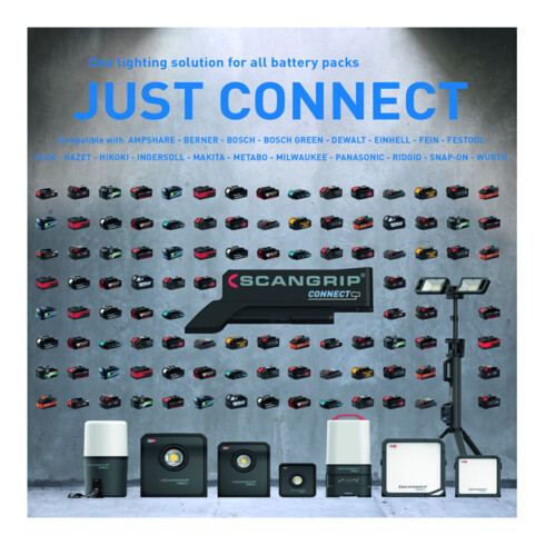 LED-Strahler NOVA 4 CONNECT 30 W 400-4000 lm IP65 SCANGRIP