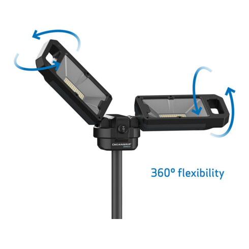 LED-Strahler TOWER 5 CONNECT 45 W 2500-5000 lm IP30 SCANGRIP